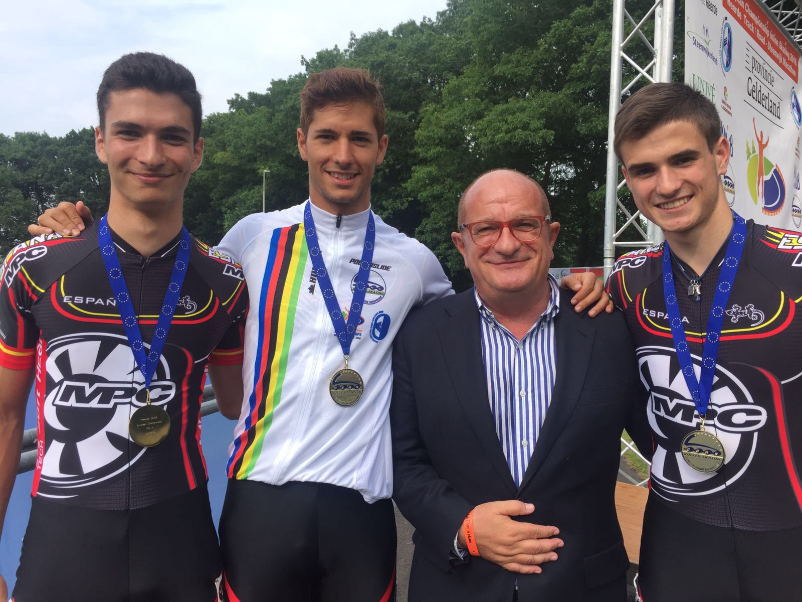 Los patinadores Jonathan Galar y Ioseba Fern&aacute;ndez, campeones de Europa